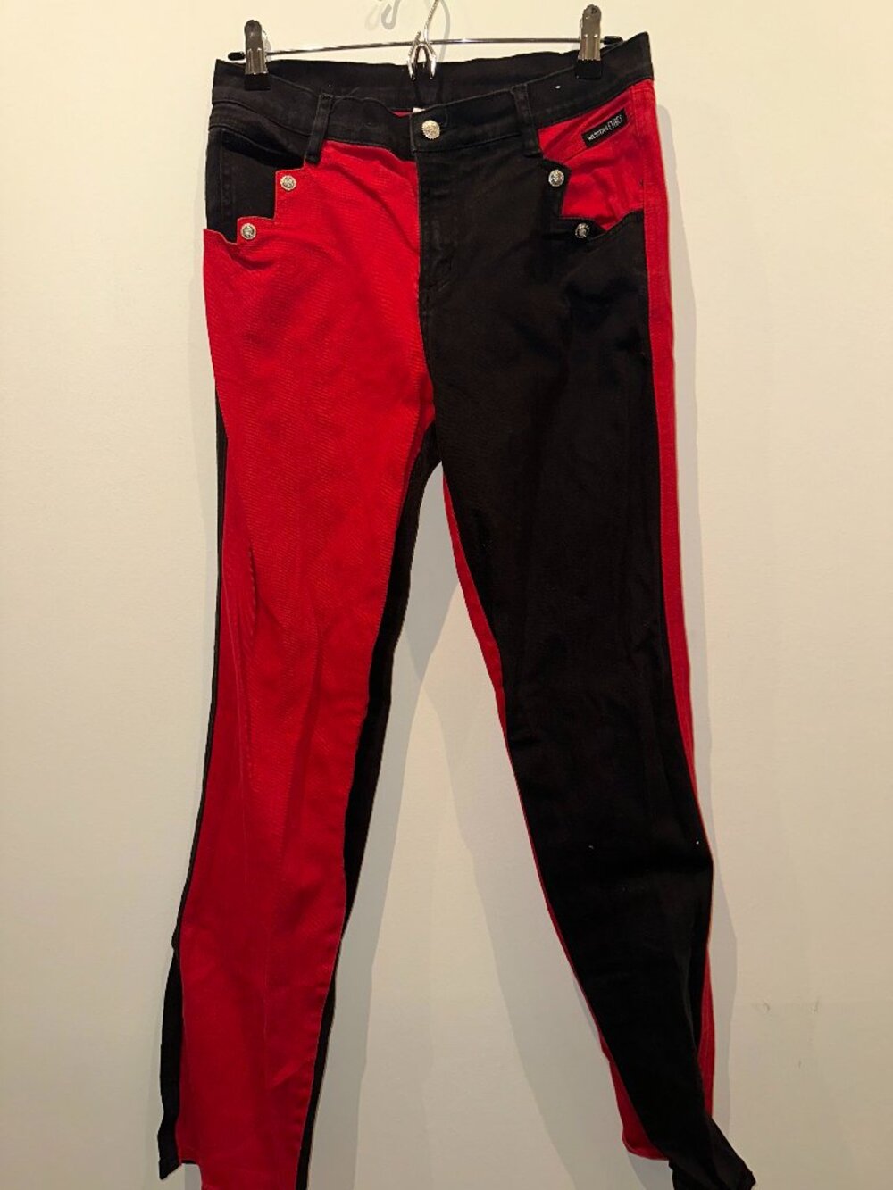 Western Ethics Colorblock Black and Red Pants